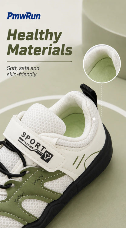 PU-Leder-Sneaker für Kleinkinder mit Klettverschluss