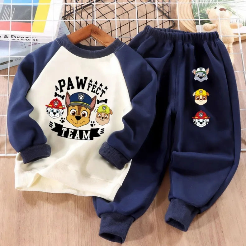 Boys' PAW Patrol Spliced Hoodie Set - 2-Piece Hoodie & Pants Suit, 9M-8Y