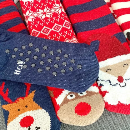 Weihnachten Plüschsocken Damen Winter Thermosocken Warme Bodensocken Weiche weibliche Haussocken Indoor Geschenke Rutschfeste Griffsocken Flauschig