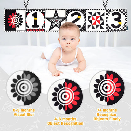 Baby Soft Cloth Book – Crinkle Sensory Book for 0–12 Months