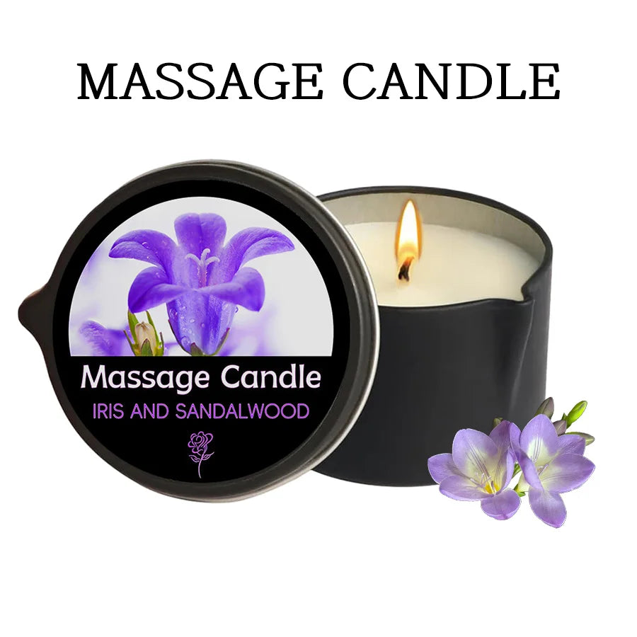 Amber Vanilla Massage Candle, Soy Wax Scented Candles - Ideal for Creating Relaxing Ambience & Holiday Gifting, Gifts for Women