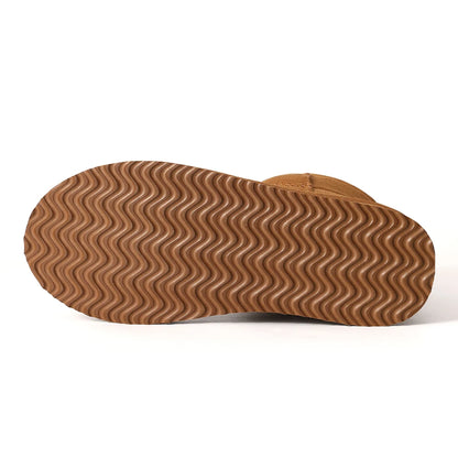 Botines sin cordones para mujer con forro de felpa Evshine