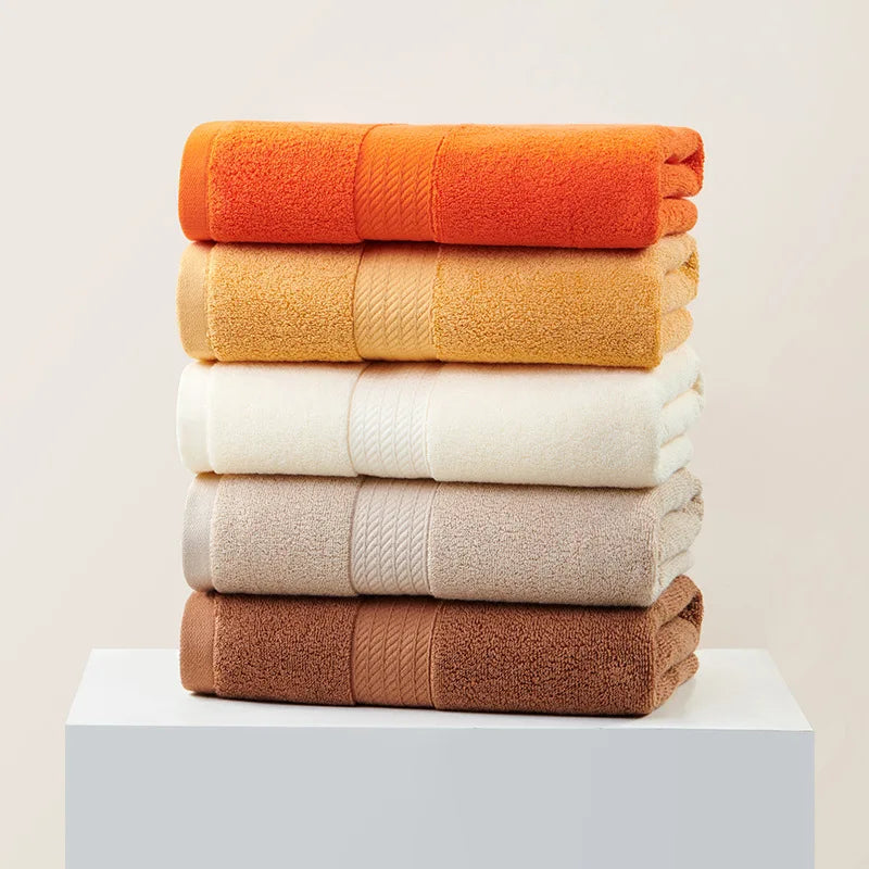Cotton Terry Towels – 50 × 100 cm, Single or 2-Pack, 10 Colours