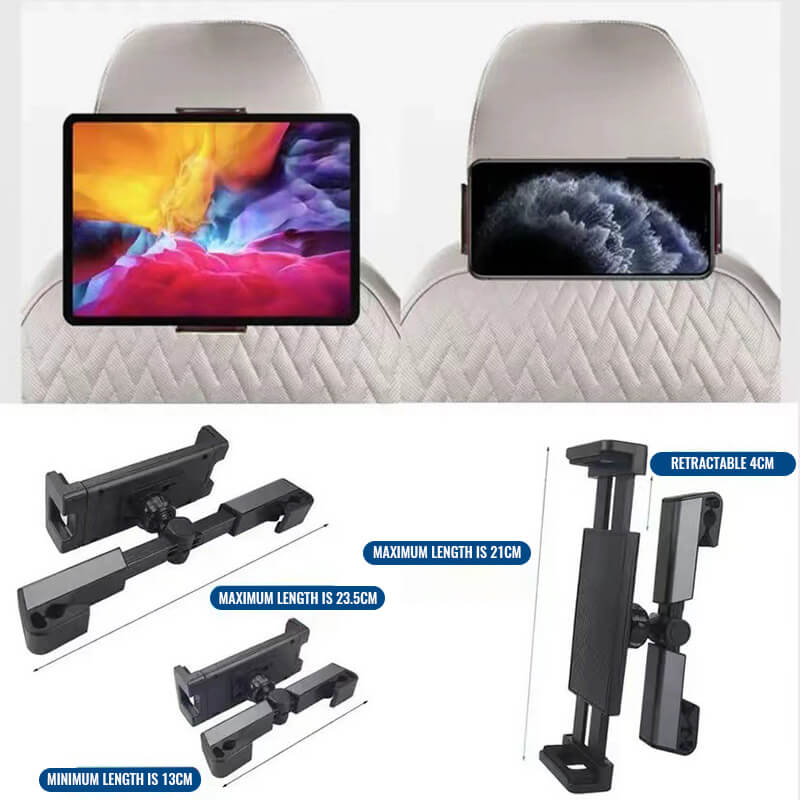 360° Rotating Car Headrest Tablet Mount