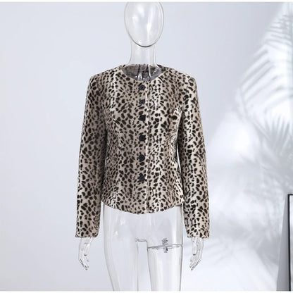 hfwomenfz Damenjacke mit Stehkragen und Kunstfellbündchen