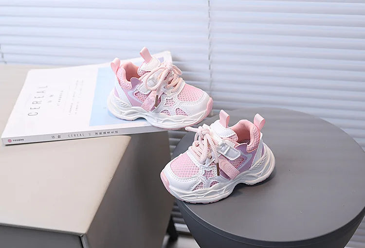 Girls' PU Leather Sneakers