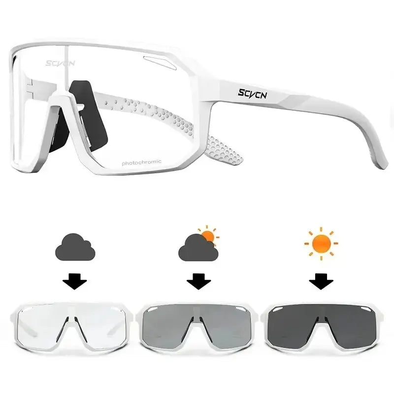 Photochromic Cycling Glasses – UV400 Sports Sunglasses for Men & Women | Bike, Hiking & Outdoor