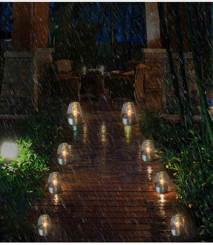 Lámpara de vela LED sin llama alimentada por energía solar | Resistente al agua IP65 | 6–8 horas de autonomía | Decoración de jardín y exteriores