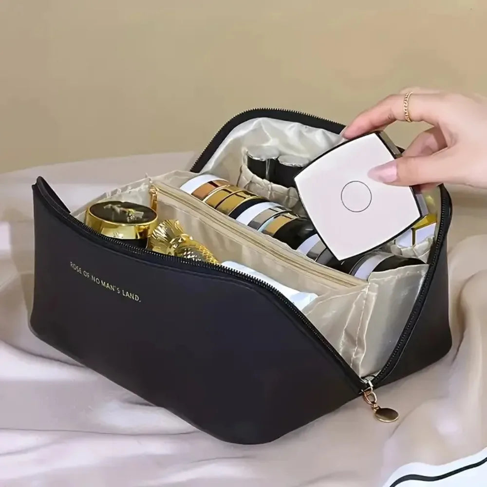 Makeup Organizer Bag – Luxury Toiletry Kit & Cosmetic Travel Case for Women