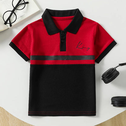 Pack de polos a rayas para niño - Camisetas casuales de manga corta, 1, 2 o 3 unidades
