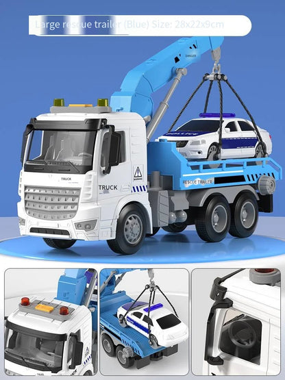 Inertia Rescue Crane Trailer Toy with Lights & Sounds