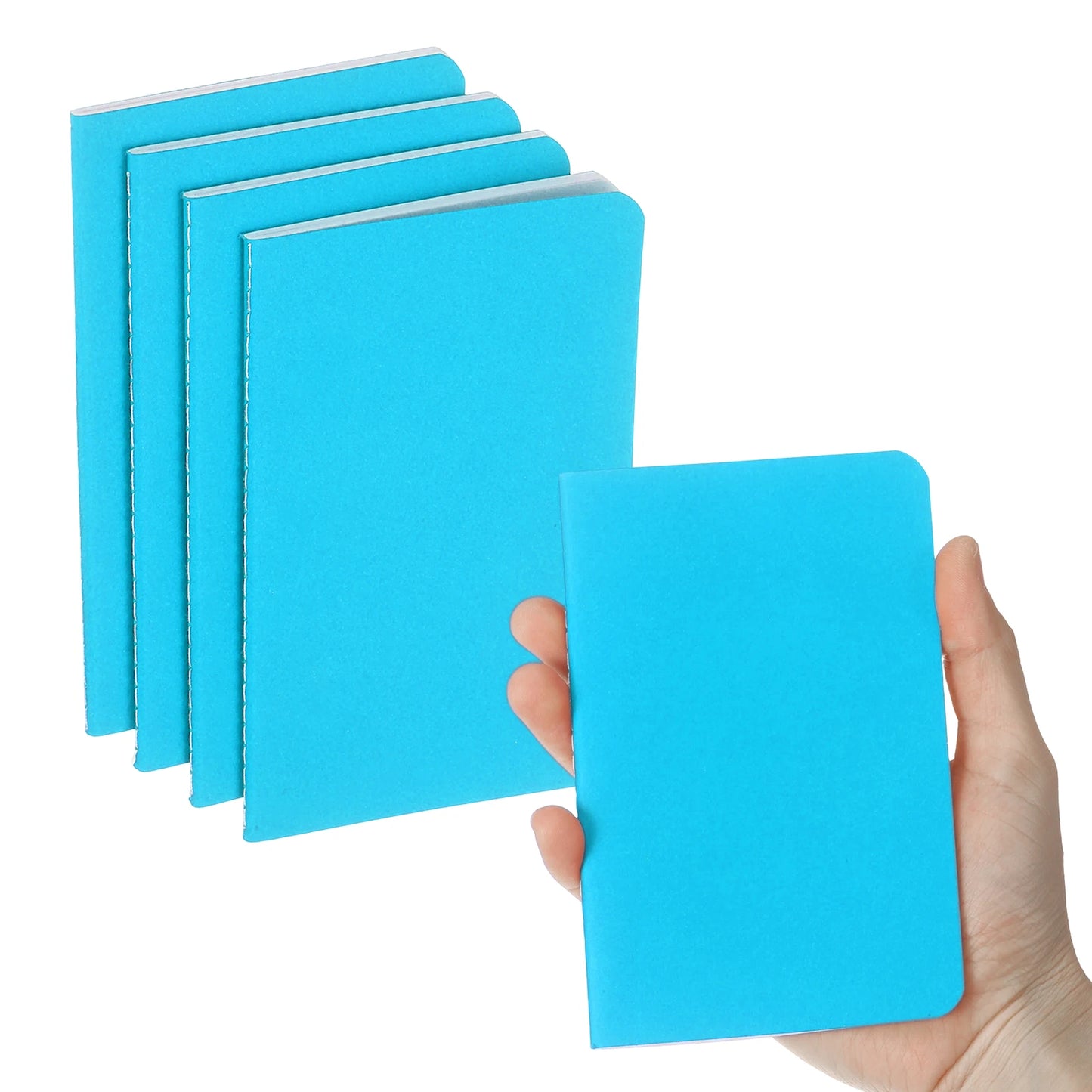 4/6Pcs A6 Mini Pocket Notebook Kraft Paper Lined Journal Memo Pad 30 Sheets/60 Pages Portable Notebook Notepad Office Supplies