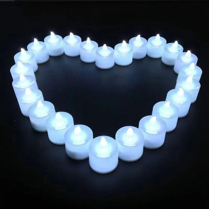 Flammenlose LED-Teelichter | Batterien inklusive | Warmes oder weißes Licht | 1er-, 6er- oder 12er-Pack | Deko für Hochzeit & Party
