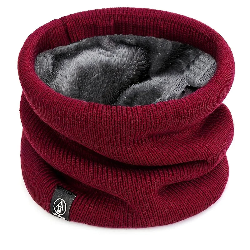 Fleece-Lined Winter Neck Warmer – Windproof Unisex Neck Gaiter