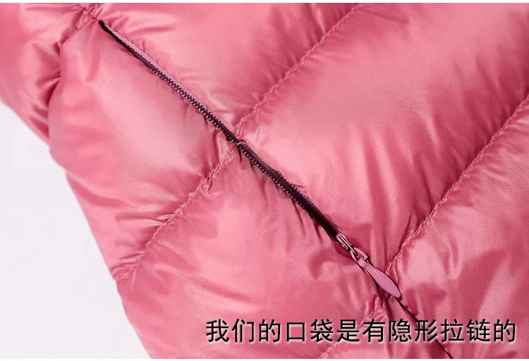2025 9 Colors Plus Size 5xl 6XL 7XL Womens Down Jackets Long Ultra Light Thin Casual Coat Puffer Jacket Slim Remove Hooded Parka