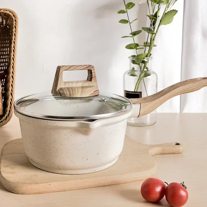 White Nonstick Aluminum Pots & Cookware Sets