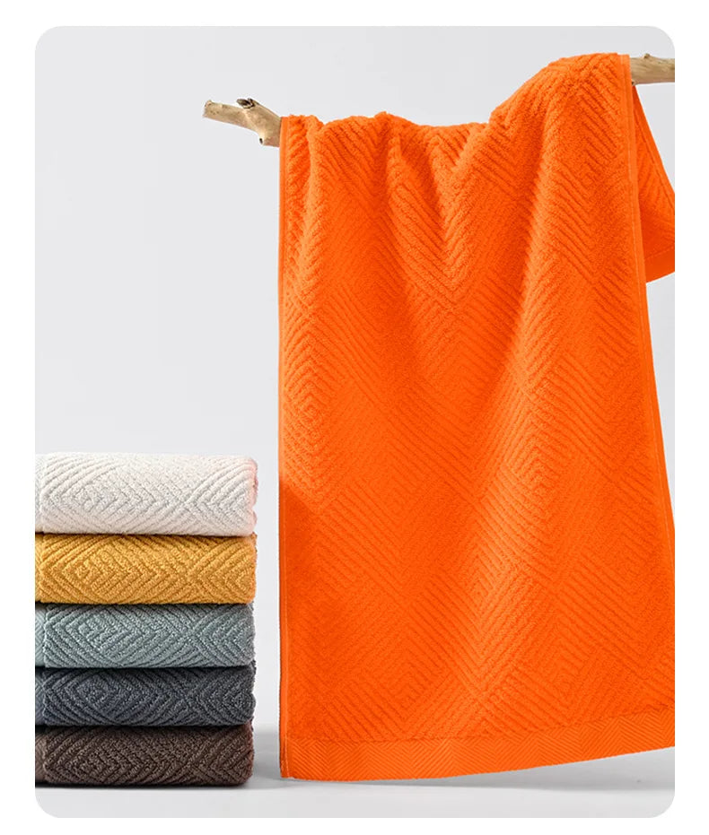 Twill Cotton 3-Piece Towel Set – Solid Colours, 550 g