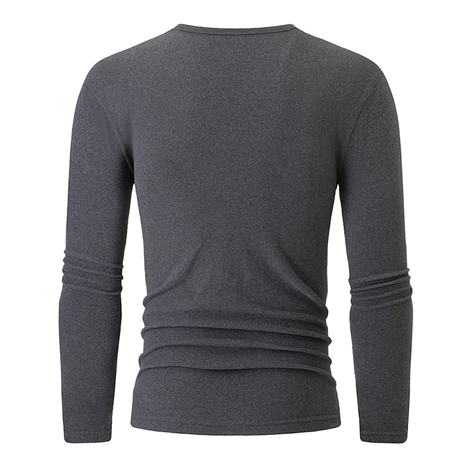 Men's Thermal Base Layer Top – Warm Long-Sleeve Undershirt