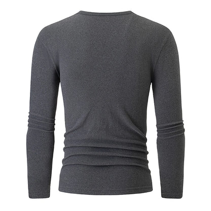Men's Thermal Base Layer Top – Warm Long-Sleeve Undershirt