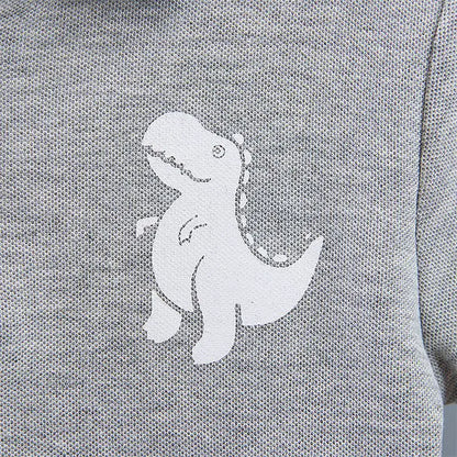 Conjunto de camiseta y pantalón corto de dinosaurios para bebé niño - Conjunto de verano de 2 piezas, 4M-5Y