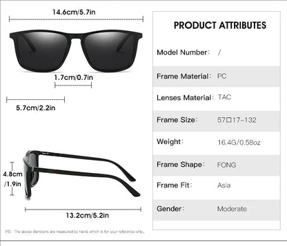 Square Driving Sunglasses | Anti-UV Fashionable Eyewear