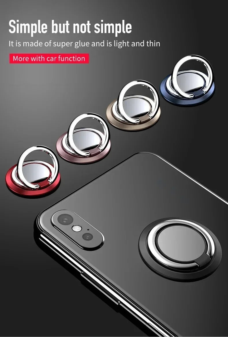 Phone Ring Holder & Stand – 360° Finger Grip