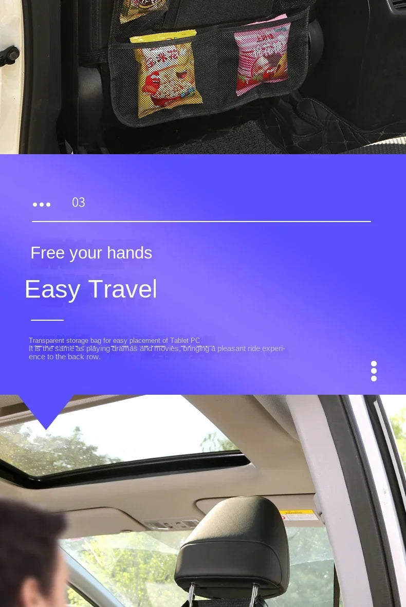 Car Backseat Organizer with Tablet Holder