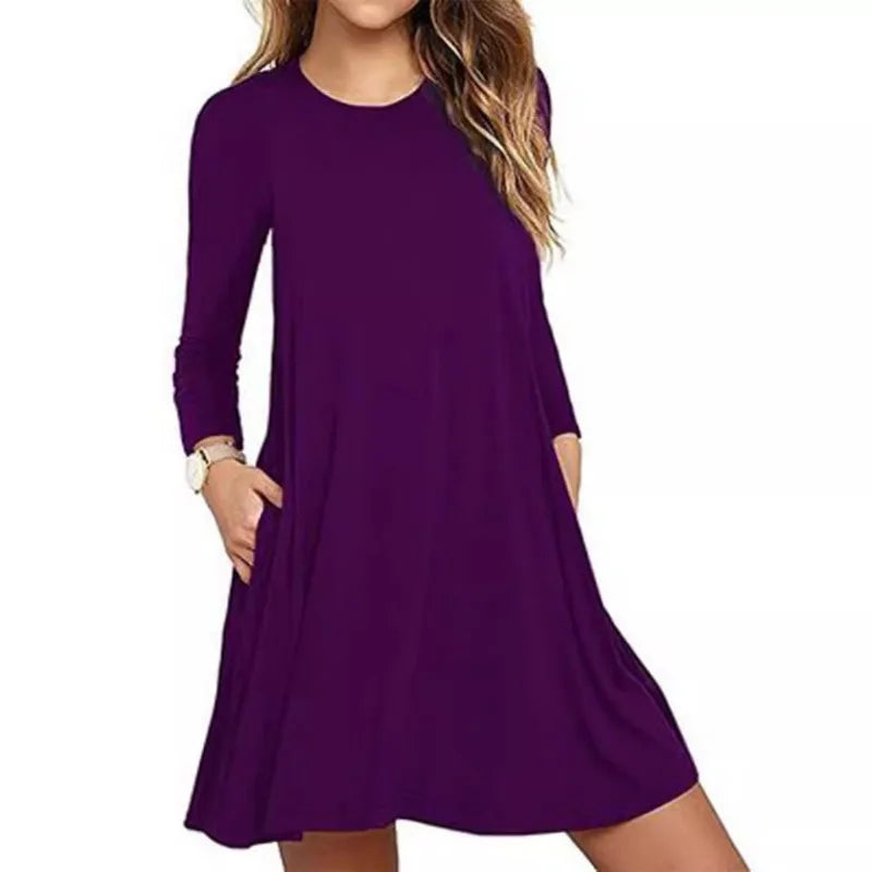 Women's Embroidered A-Line Mini Dress