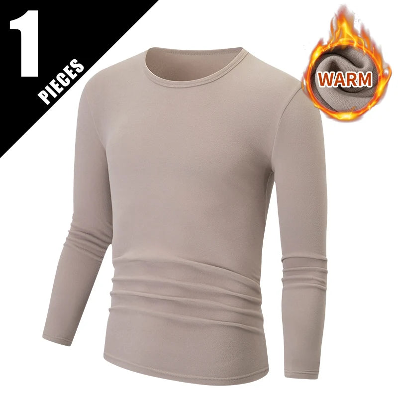 Men's Thermal Base Layer Top – Warm Long-Sleeve Undershirt