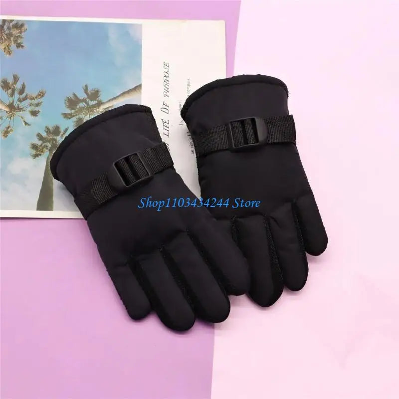 Kids' Insulated Ski Gloves – Windproof Winter Gloves, Ages 3–13