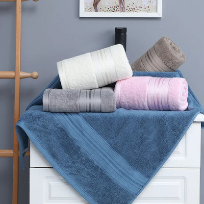 Toallas de baño y de manos de bambú – Felpa suave, paquete de 1, 4 o 6