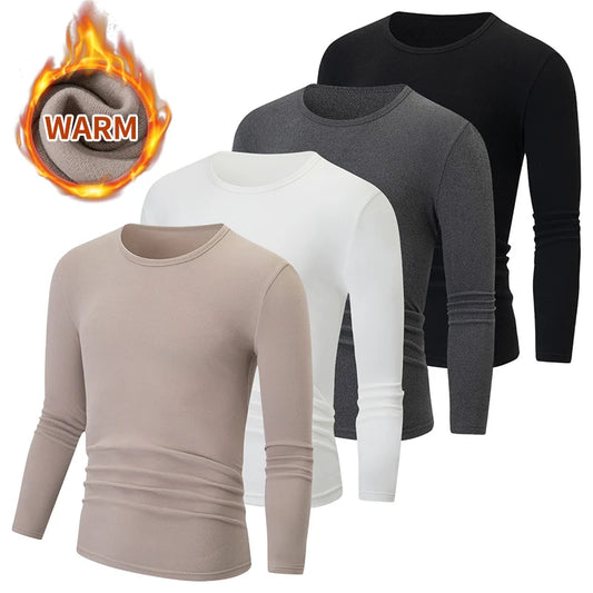 Men's Thermal Base Layer Top – Warm Long-Sleeve Undershirt