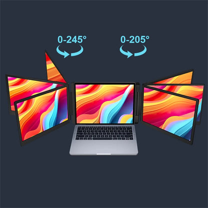 Rospider Extensor de doble pantalla de 15,6" – Monitor triple ampliable FHD IPS para portátil para mejorar la productividad