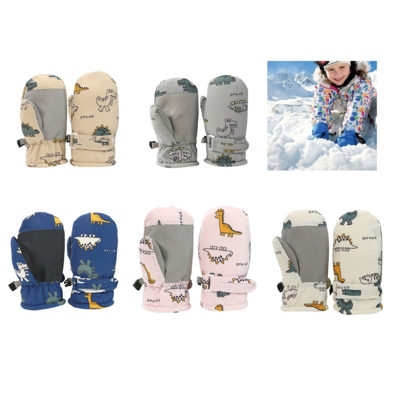 Toddler Ski Mittens – Non-Slip Snow Mittens for 6 Months to 4T