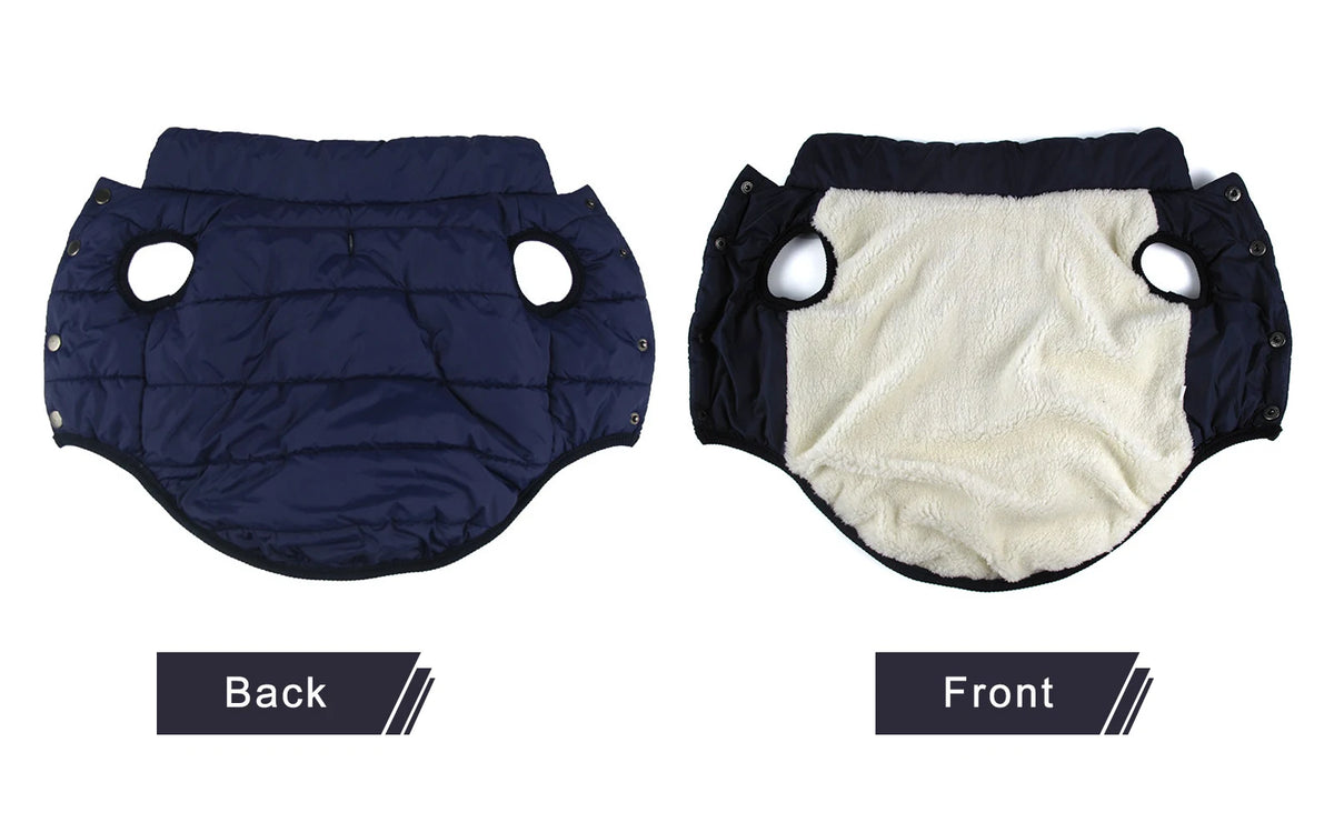 Warm Cotton-Padded Winter Dog Coat – Pet Jacket for Small to Large Dogs