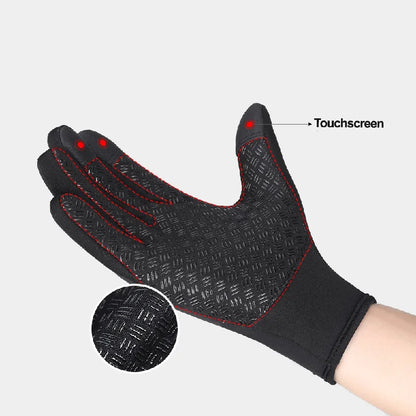 Guantes de invierno unisex repelentes al agua con pantalla táctil (2 pares)