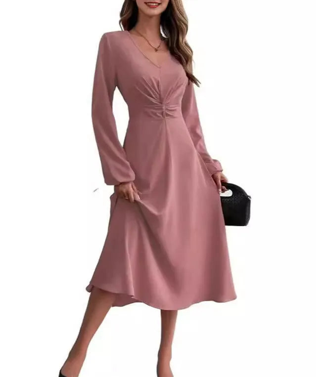 Women's V-Neck Long Dress