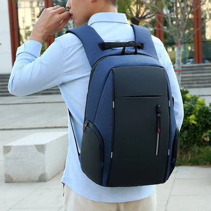 Mochila para portátil de 17" con puerto de carga USB - Bolsa de viaje impermeable para hombre y mujer