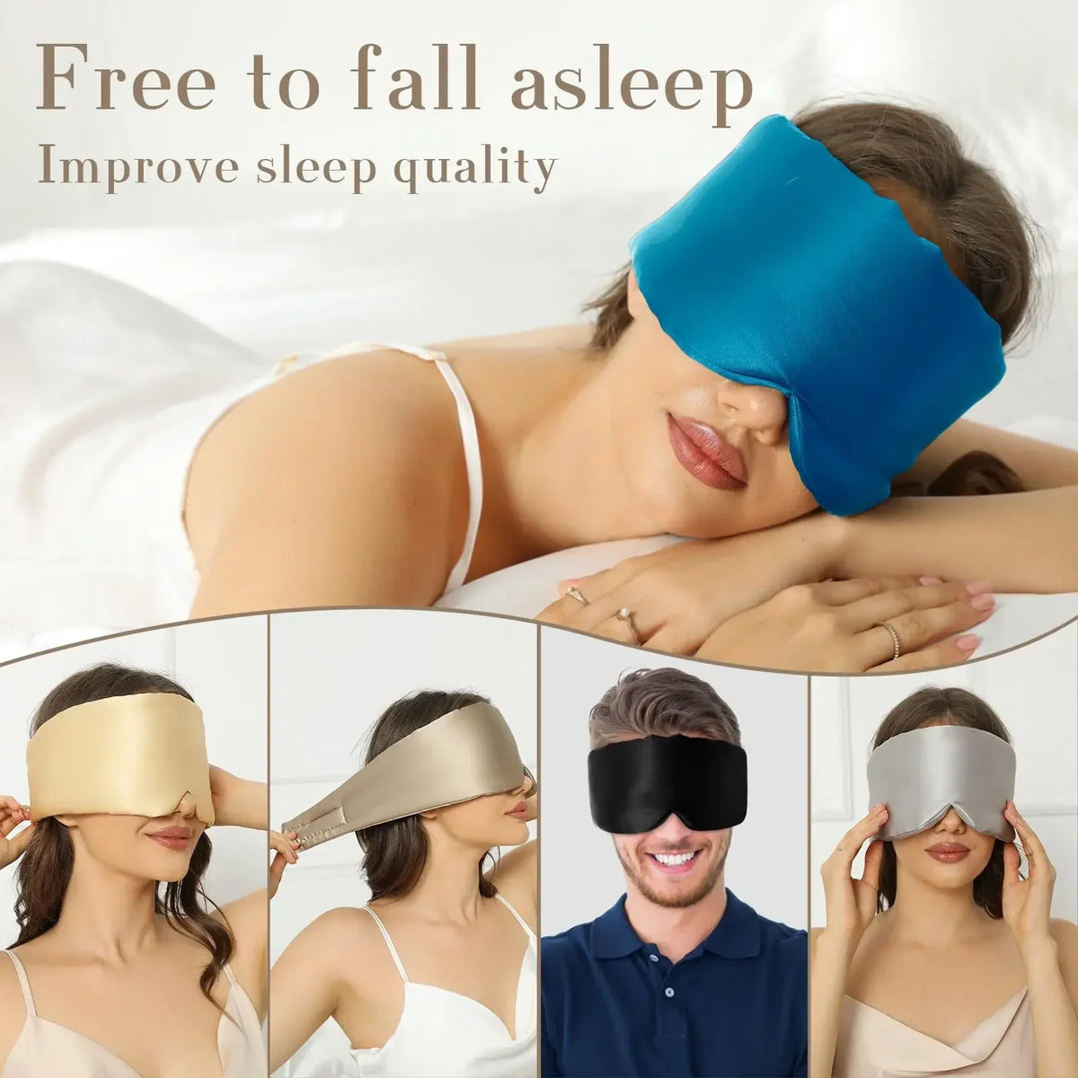 Silk-Touch Sleep Mask – Padded Light-Blocking Eye Mask