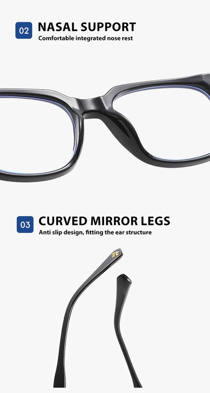 Blue Light Glasses – Square Computer Glasses for Men & Women