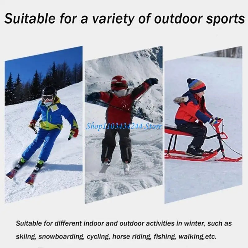 Kids' Insulated Ski Gloves – Windproof Winter Gloves, Ages 3–13
