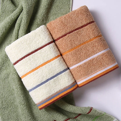 Telo da bagno in cotone a righe – Asciugamano spesso da bagno 35 × 75 cm