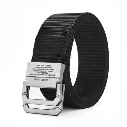 Gurt aus Canvas-Gurtband mit Metalllegierungsschnalle – Lässiger Outdoor-Gürtel für Herren & Damen