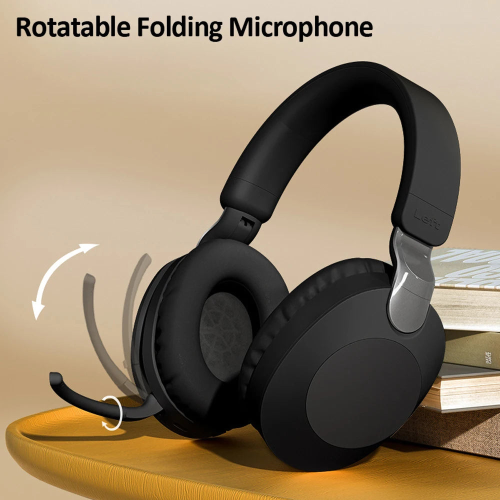 Wireless Bluetooth Over-Ear Headphones – BT 5.1, Built-In Mic, Wired or Wireless