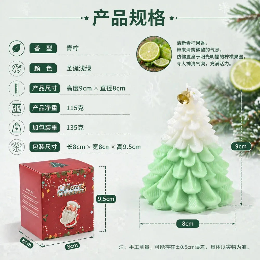 2026 Scented candle Christmas Tree Aromatic Candle with Hand Gift Ins Creative Home Decoration Set Shooting Props Holiday Gift