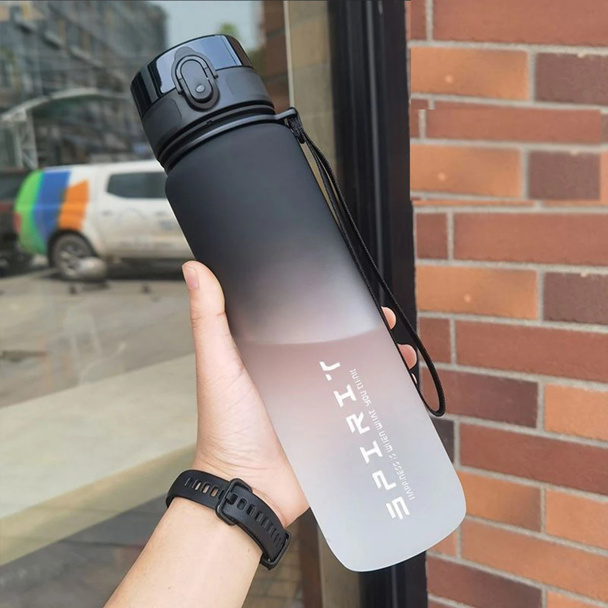 Gradient Water Bottle – BPA-Free, Large Capacity, Leak-Proof (600ml / 750ml / 1000ml)