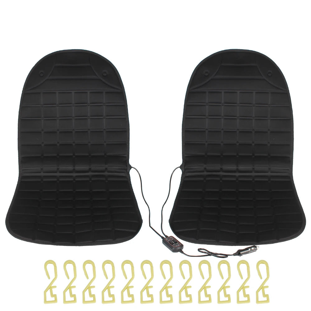 Heated Car Seat Cushion – 12V Universal Seat Warmer with 2 Heat Settings