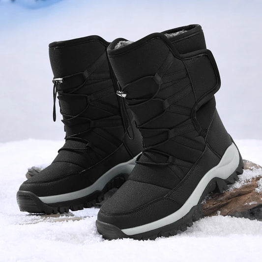 SENLONGBAO Men's Plush-Lined Winter Ankle Boots