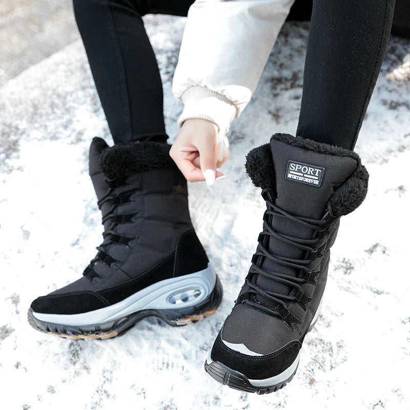 Plush-Lined High-Top Snow Boots – Women's & Teen Girls' Winter Boots