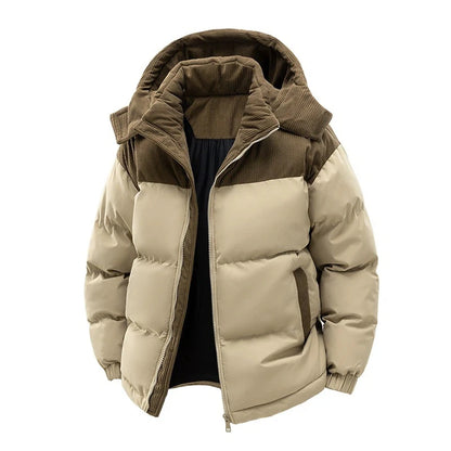 Dicke Herren-Freizeitjacke aus Polyester